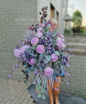 Tombstone decoration - purple 55 cm