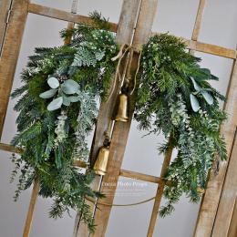 Asymmetrical Christmas wreath - 60 cm