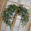 Asymmetrical Christmas wreath - 75 cm