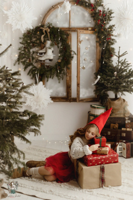 Couronne de Noël en mélèze - env. 75 cm