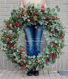 Christmas wreath - 100 cm - symmetrical