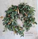 Asymmetrical Christmas wreath - 70 cm