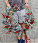 Asymmetrical Christmas wreath - 65 cm