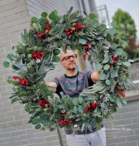 Christmas wreath - 80 cm - symmetrical