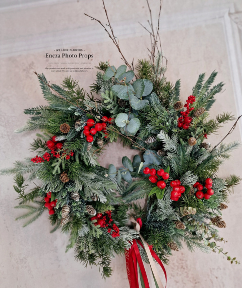 Christmas wreath - 60 cm - asymmetrical