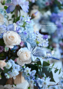 Wiosenne dekoracje - gałąż + 2 x flowerbox