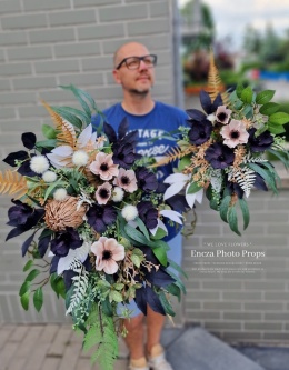 Tombstone decoration - Anemones - Composition + Bouquet