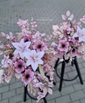 Tombstone decoration - LILIES - Composition + Bouquet