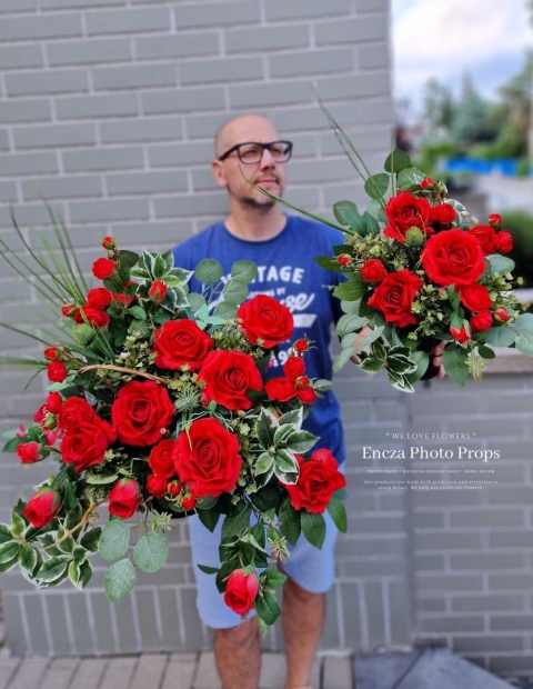 Dekoracja nagrobna - RED - Kompozycja + Bukiet Dekoracja nagrobna - RED - Kompozycja + Bukiet