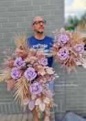 Dekoracja nagrobna BOHO - Kompozycja + Bukiet