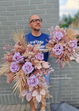 BOHO gravestone decoration - Composition + Bouquet