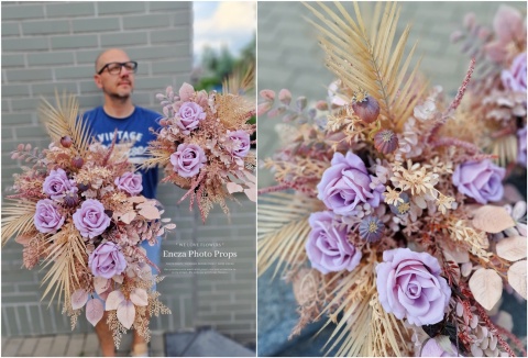 Dekoracja nagrobna BOHO - Kompozycja + Bukiet Dekoracja nagrobna BOHO - Kompozycja + Bukiet