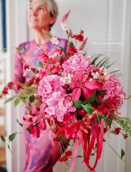 Flowerbox with hydrangea