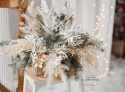 Set: hanging wreath, decorative wreath + flower box
