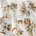 Set: hanging wreath, decorative wreath + flower box
