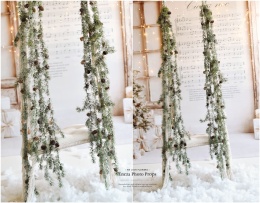 Set of larch garlands - 2x155 cm