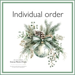 Couronne de Noël asymétrique - 40 cm