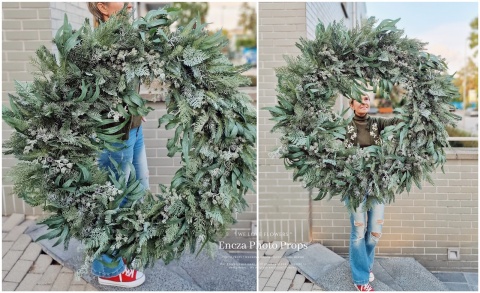 Christmas wreath - 110 cm - symmetrical