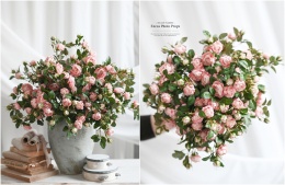 English Roses - MAUVE PINK - 30 pieces