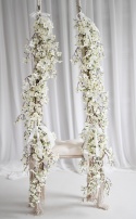 Zestaw girland z jabłoni - BIAŁE - 2x160 cm