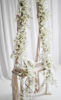 Zestaw girland z jabłoni - BIAŁE - 2x160 cm