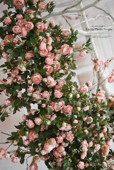 Zestaw różanych gałęzi - MAUVE PINK - 150 cm + 120 cm