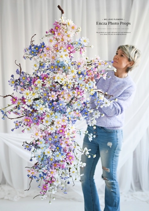 Branche de fleurs sauvages - 160 cm