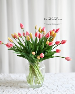 TULIPANY - silikonowe - 42 sztuki