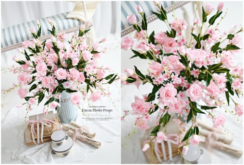 Zestaw kwiatów - Eustoma + Ostróżka