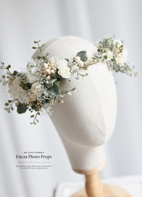 Wianek komunijny - asymetryczny - rustykalny