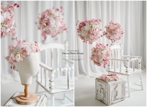 Flower balls + wreath