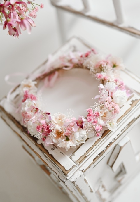 Flower balls + wreath