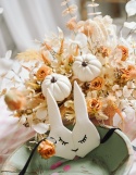 Bouquets d'automne avec des citrouilles