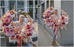 Asymmetrical wreath - GIANT 90 cm