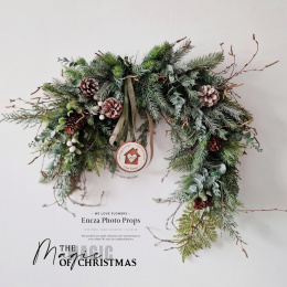 Christmas wreath / moon - 50 cm