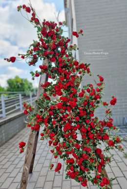 Branche de rosier - ROUGE - 200 cm