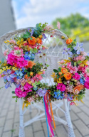 Decorative wreath - summer colors - 55 cm